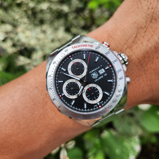 Tag Heuer F1 Chronograph Calibre 16 Black Dial 44mm