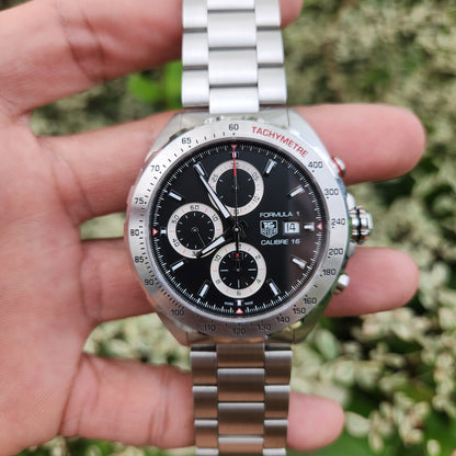 Tag Heuer F1 Chronograph Calibre 16 Black Dial 44mm