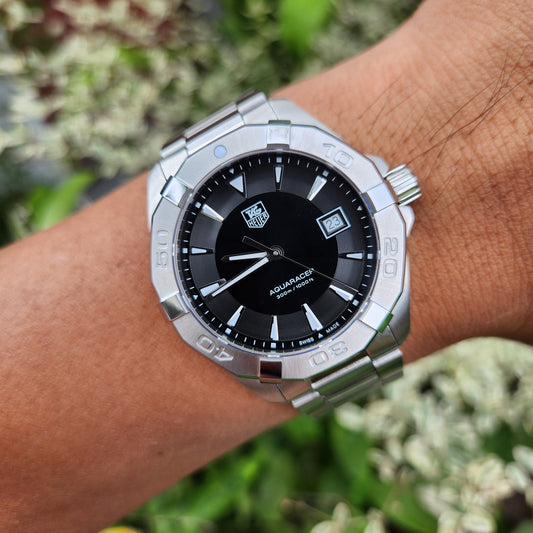 Tag Heuer Aquaracer 300M Black Dial 41mm - Complete Set