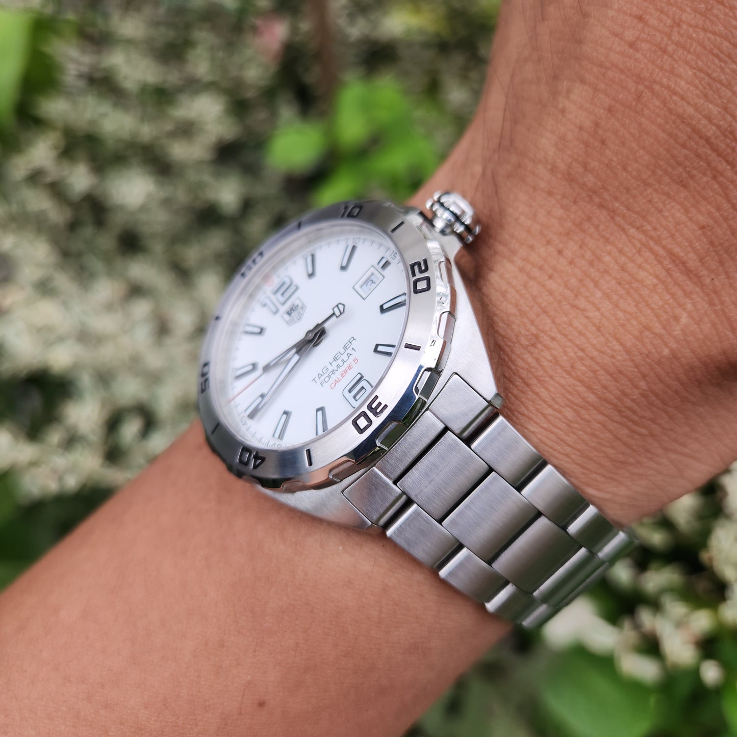 Tag Heuer F1 Calibre 5 White Dial 41mm - Complete Set