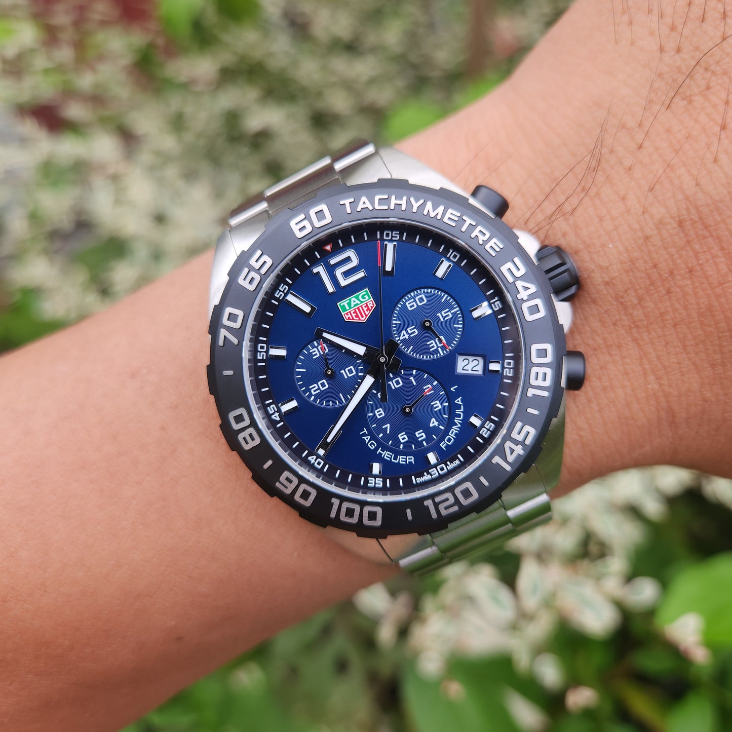 Tag Heuer F1 Chronograph Deep Blue Dial 43mm - Complete Set (Brand New - 2025 model)