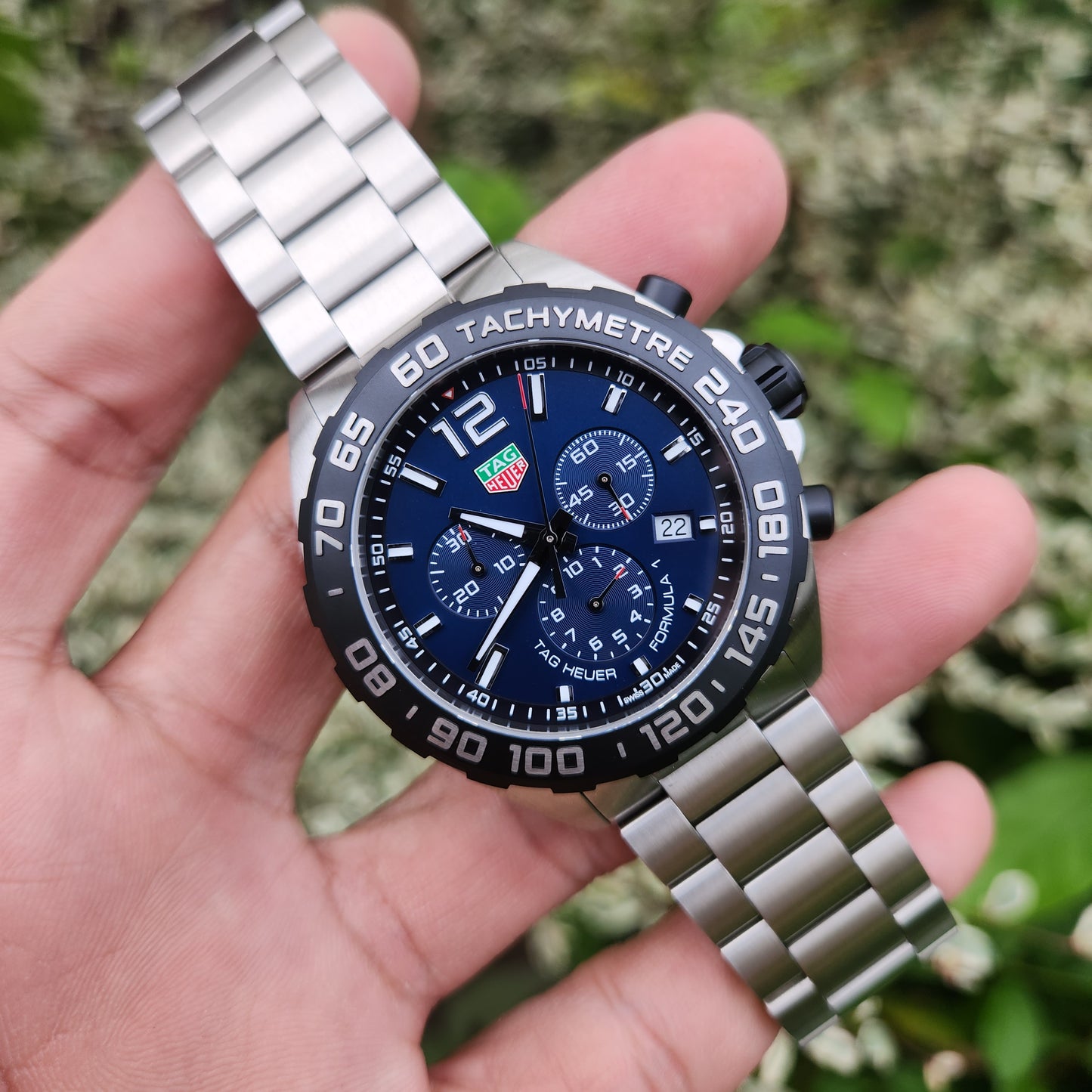 Tag Heuer F1 Chronograph Deep Blue Dial 43mm - Complete Set (Brand New - 2025 model)