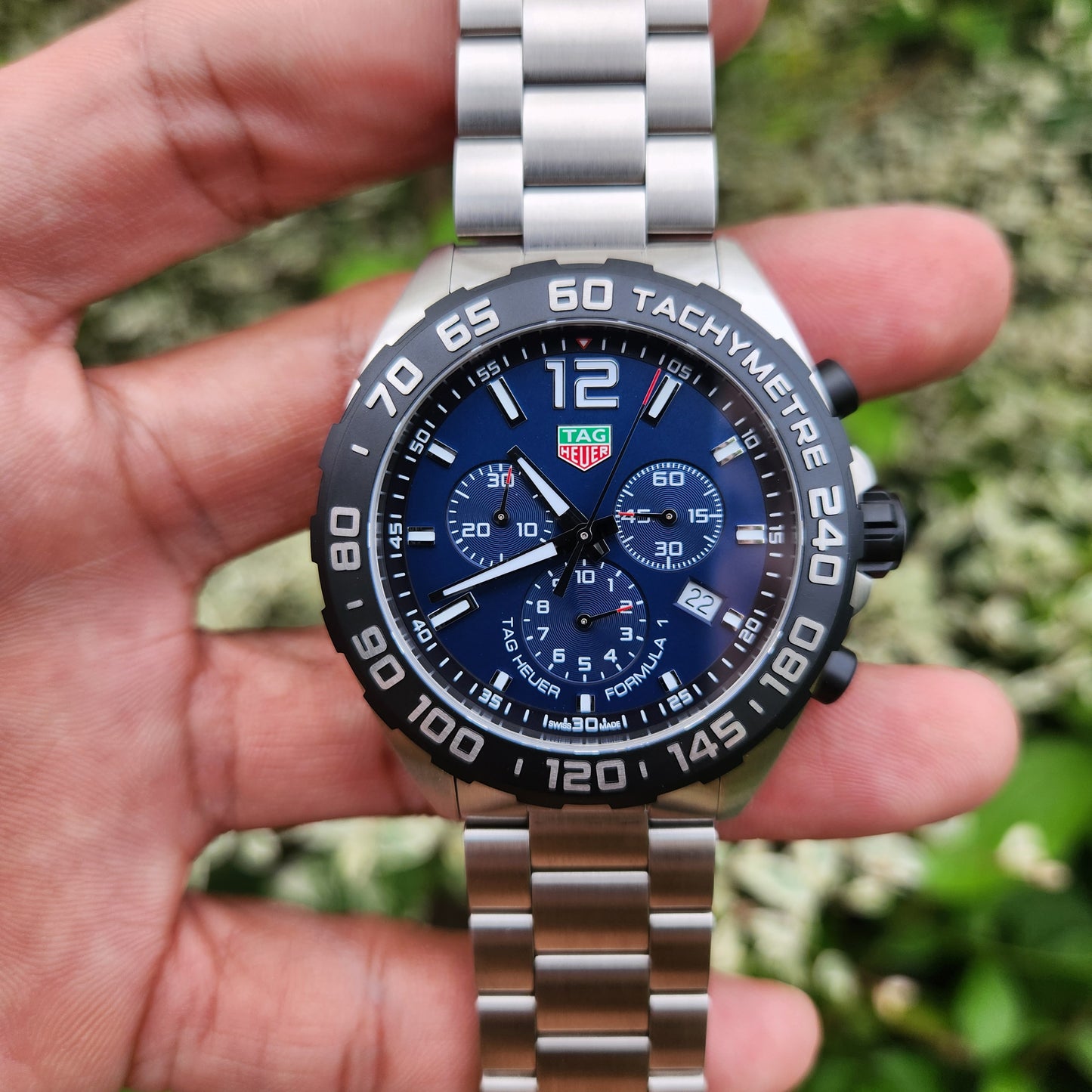 Tag Heuer F1 Chronograph Deep Blue Dial 43mm - Complete Set (Brand New - 2025 model)