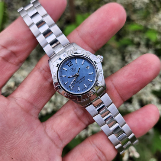Tag Heuer Ladies Aquaracer Blue Mother of Pearl Dial 27mm