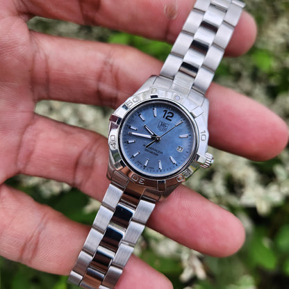Tag Heuer Ladies Aquaracer Blue Mother of Pearl Dial 27mm