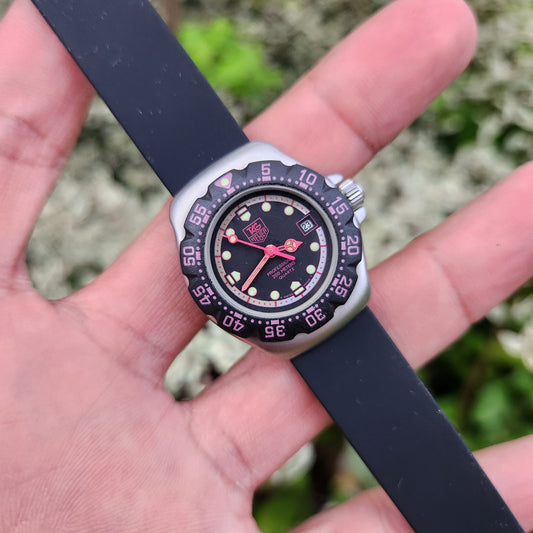 Tag Heuer Ladies Classic in Black/Pink Accent Dial