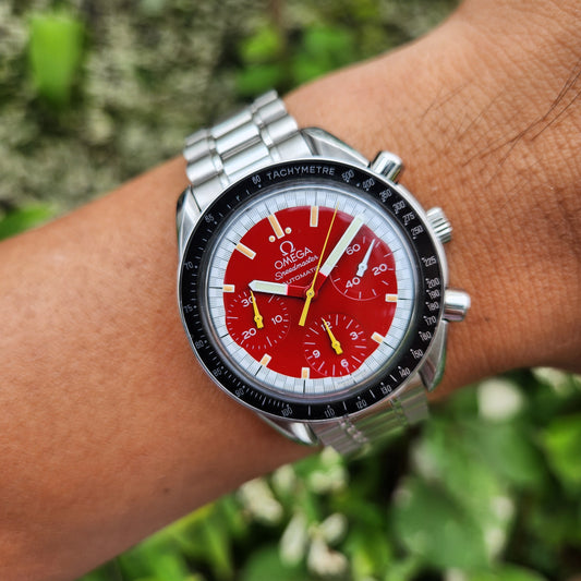Omega Speedmaster Reduced Racing Chronograph Michael Schumacher Ferrari Red Dial Edition 39mm