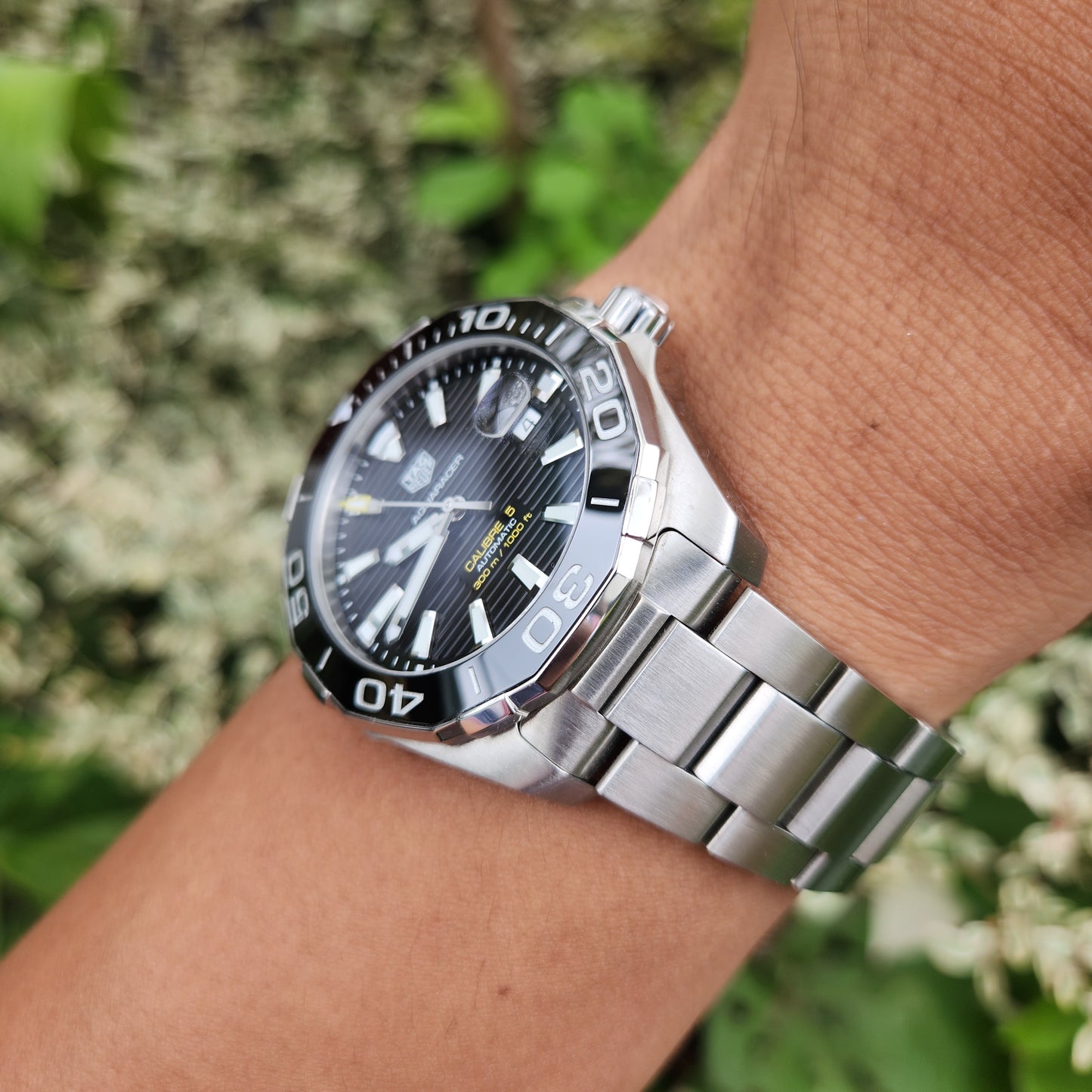 Tag Heuer Aquaracer Calibre 5 Ceramic Bezel in Black Dial 43mm - Complete Set