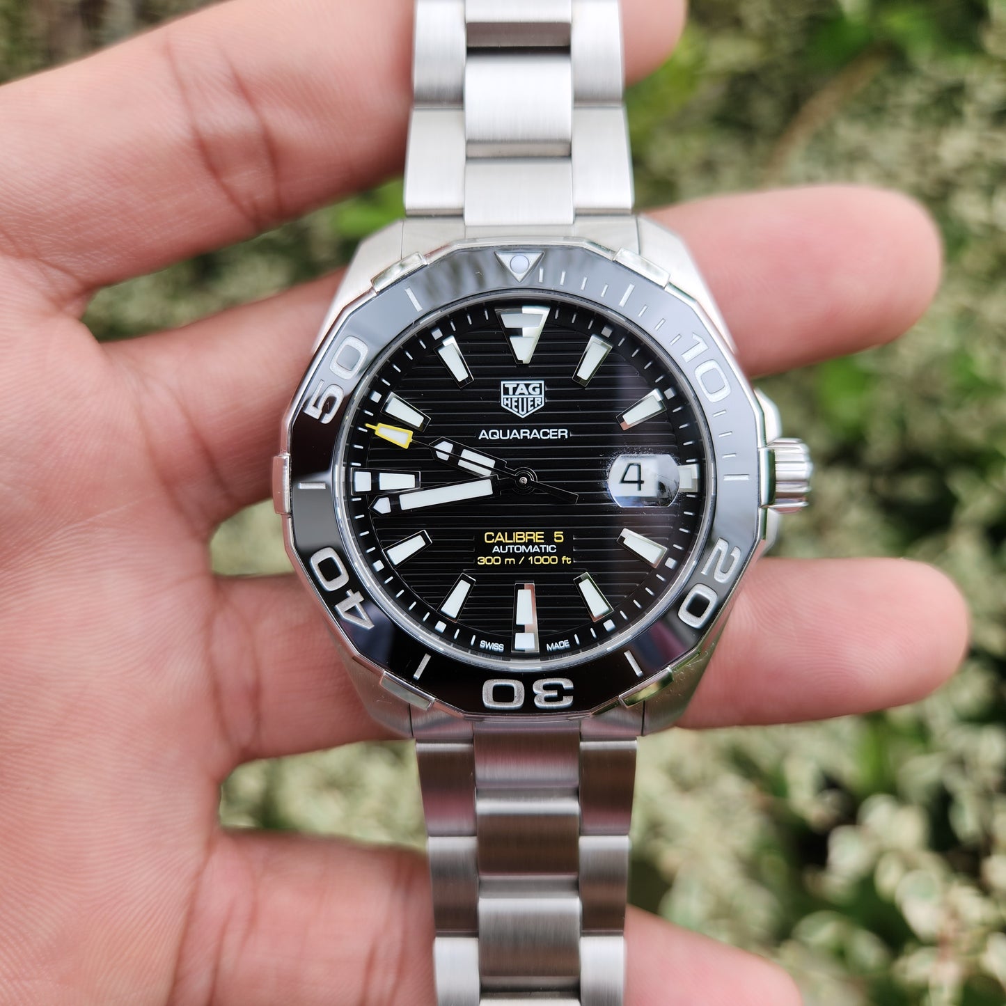 Tag Heuer Aquaracer Calibre 5 Ceramic Bezel in Black Dial 43mm - Complete Set