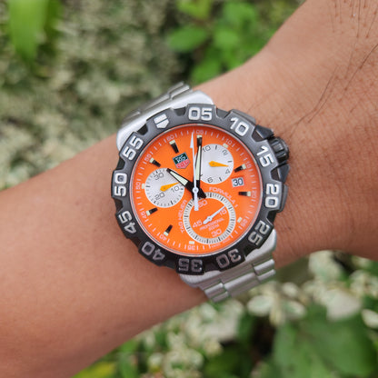 Tag Heuer F1 Chronograph Alonso 41mm Orange Dial