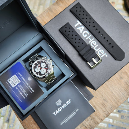Tag Heuer F1 Chronograph &nbsp;Reverse Panda Dial 43mm - Complete Set