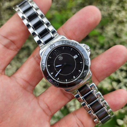 Tag Heuer Ladies Formula 1 Midsize Ceramic Bezel and Bracelet 37mm - Black Dial