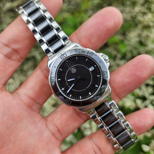 Tag Heuer Ladies Formula 1 Midsize Ceramic Bezel and Bracelet 37mm - Black Dial