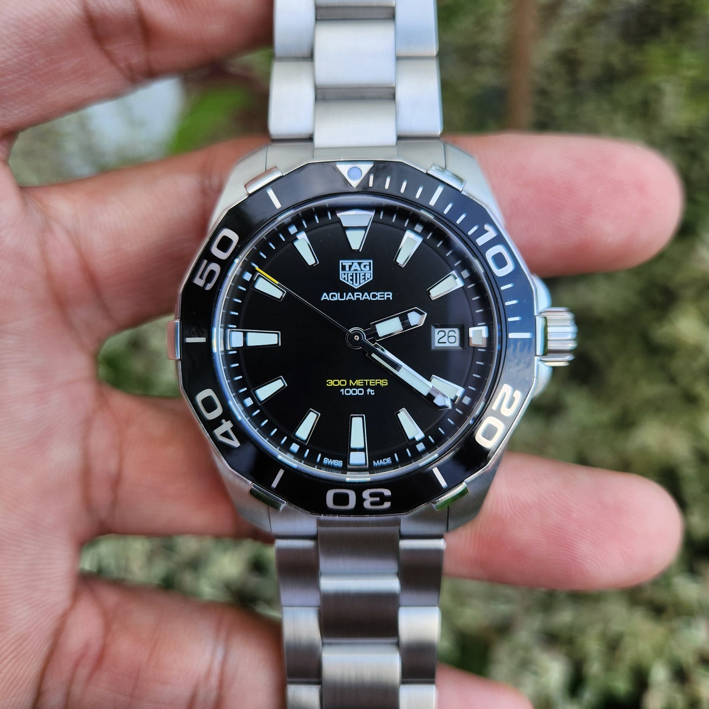 Tag Heuer Aquaracer 300M Black Dial 41mm - Complete Set
