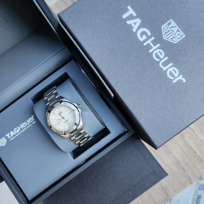 Tag Heuer Ladies Aquaracer Automatic Calibre 9 White Mother of Pearl Dial 32mm