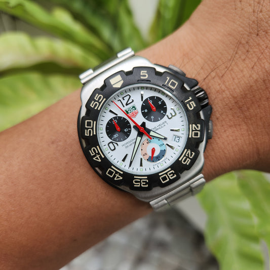 Tag Heuer F1 Chronograph White Dial 40mm