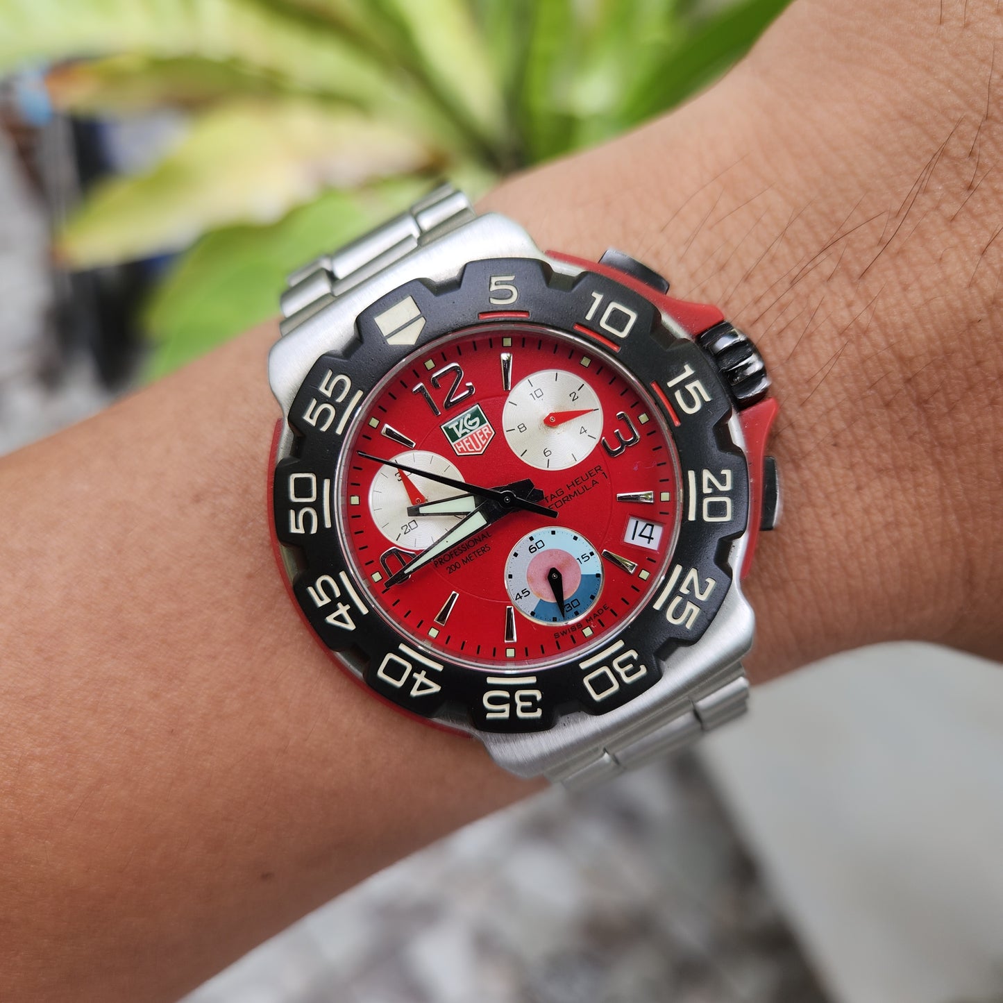 Tag Heuer F1 Chronograph Red Dial 40mm