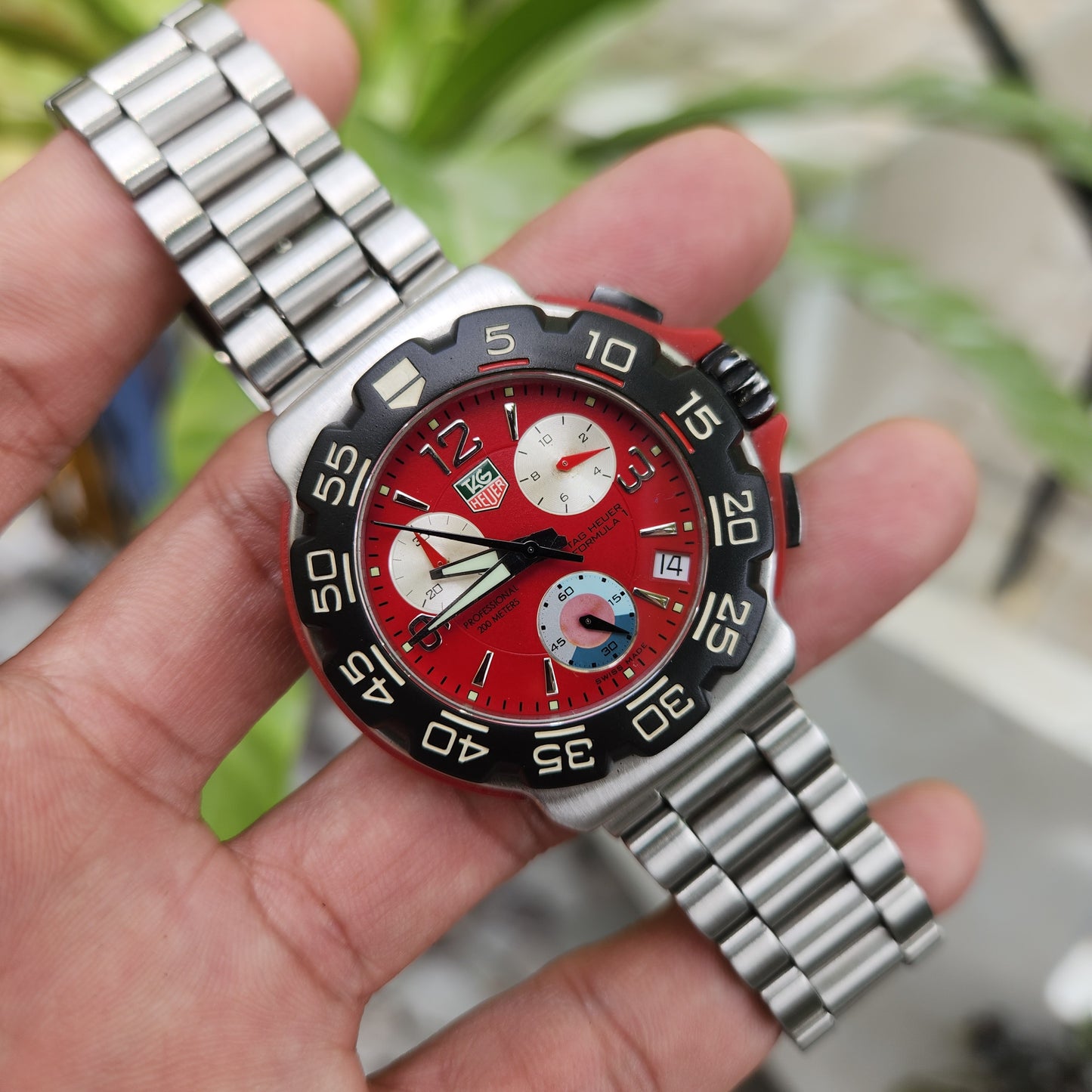 Tag Heuer F1 Chronograph Red Dial 40mm