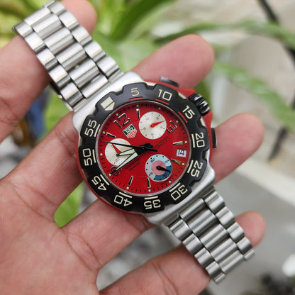 Tag Heuer F1 Chronograph Red Dial 40mm