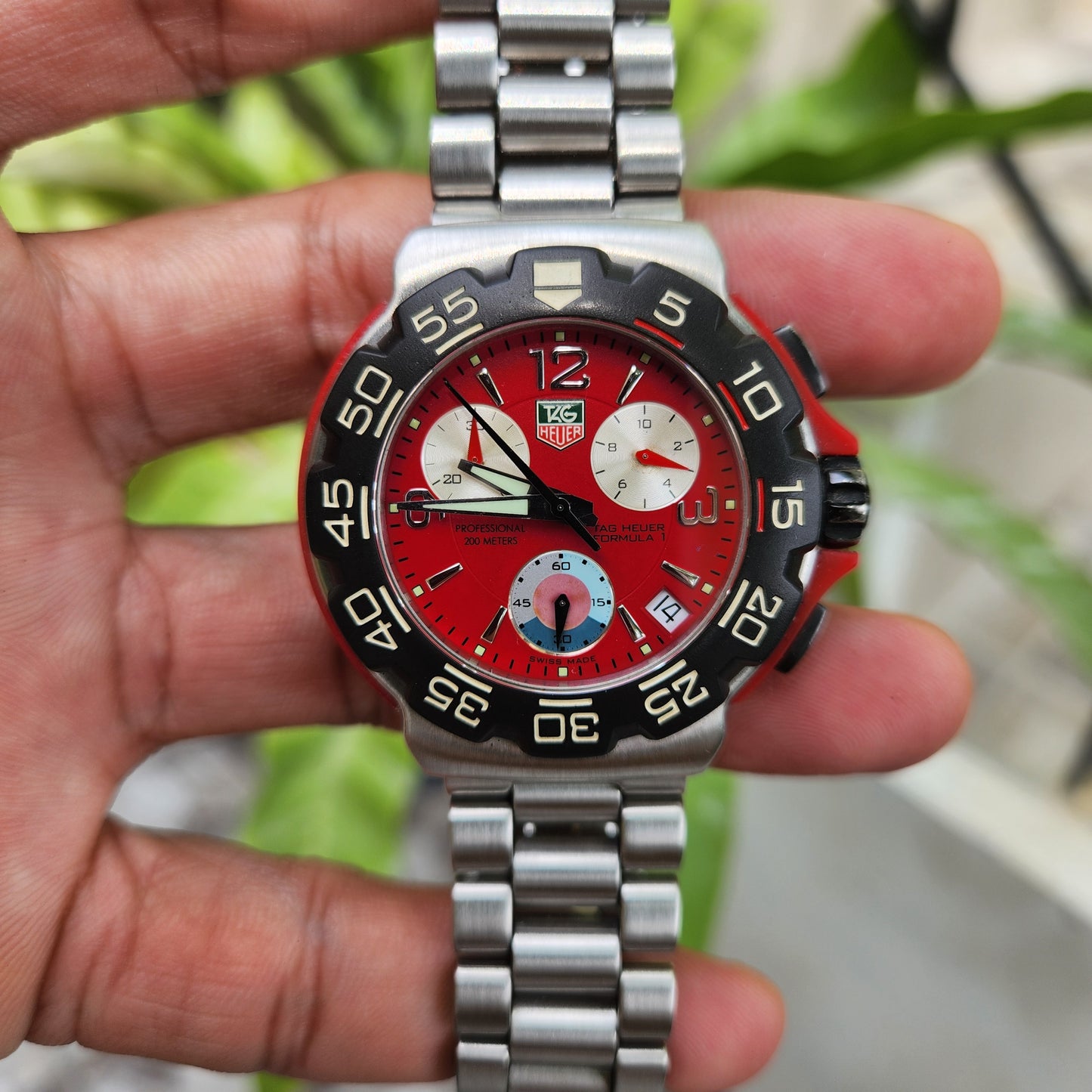 Tag Heuer F1 Chronograph Red Dial 40mm