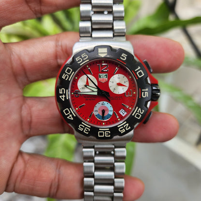 Tag Heuer F1 Chronograph Red Dial 40mm