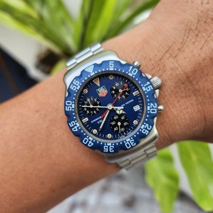 Tag Heuer F1 Chronograph Blue Dial 38mm - Complete Set