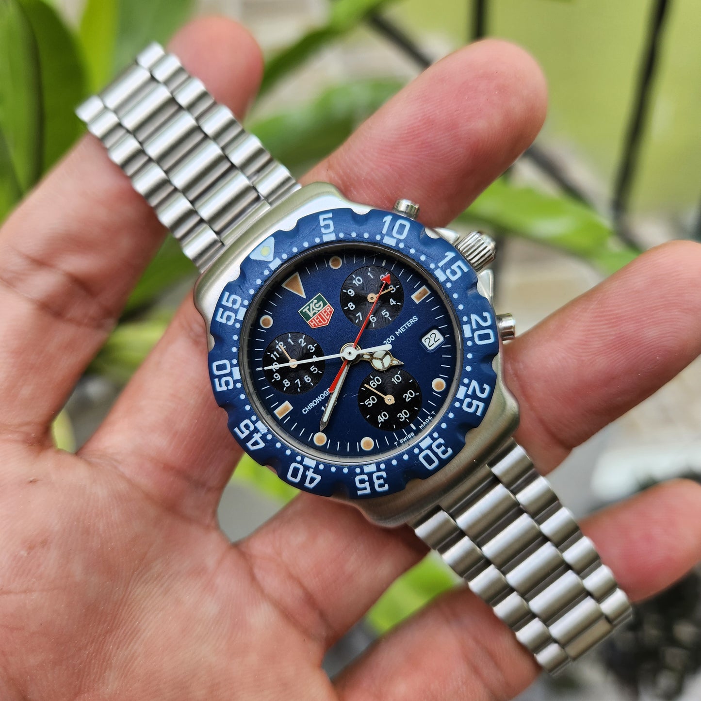 Tag Heuer F1 Chronograph Blue Dial 38mm - Complete Set