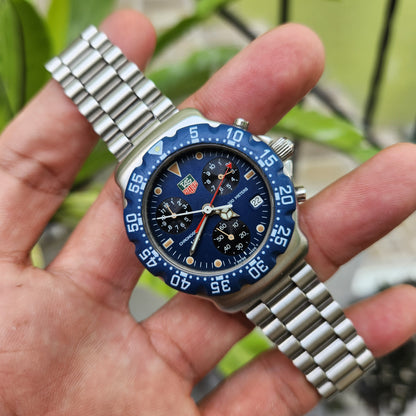 Tag Heuer F1 Chronograph Blue Dial 38mm - Complete Set