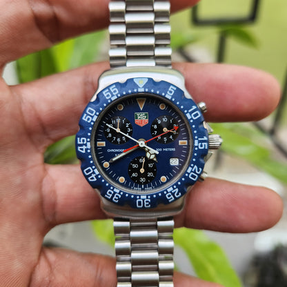 Tag Heuer F1 Chronograph Blue Dial 38mm - Complete Set