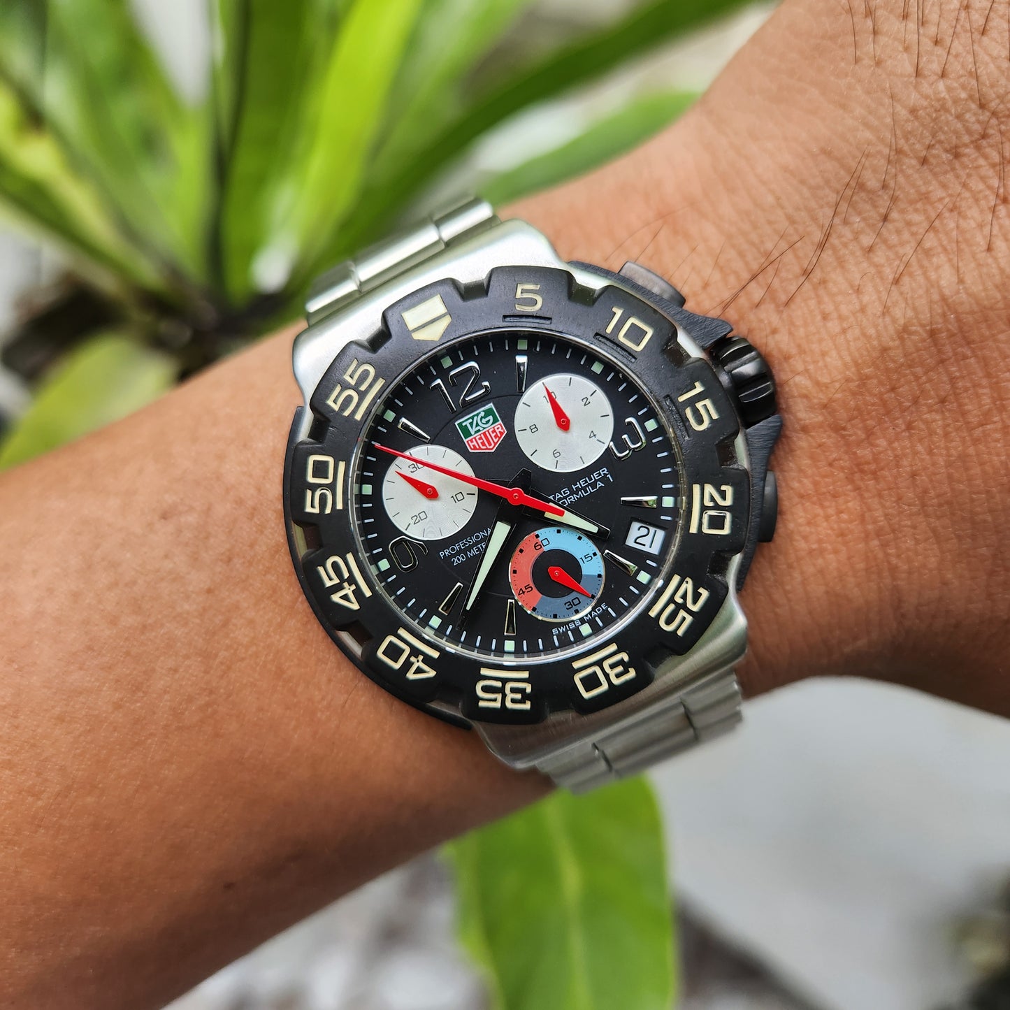 Tag Heuer F1 Chronograph 40mm Black Dial