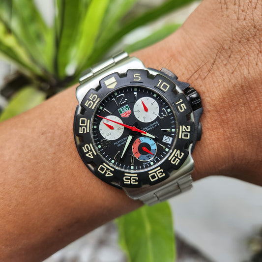 Tag Heuer F1 Chronograph 40mm Black Dial