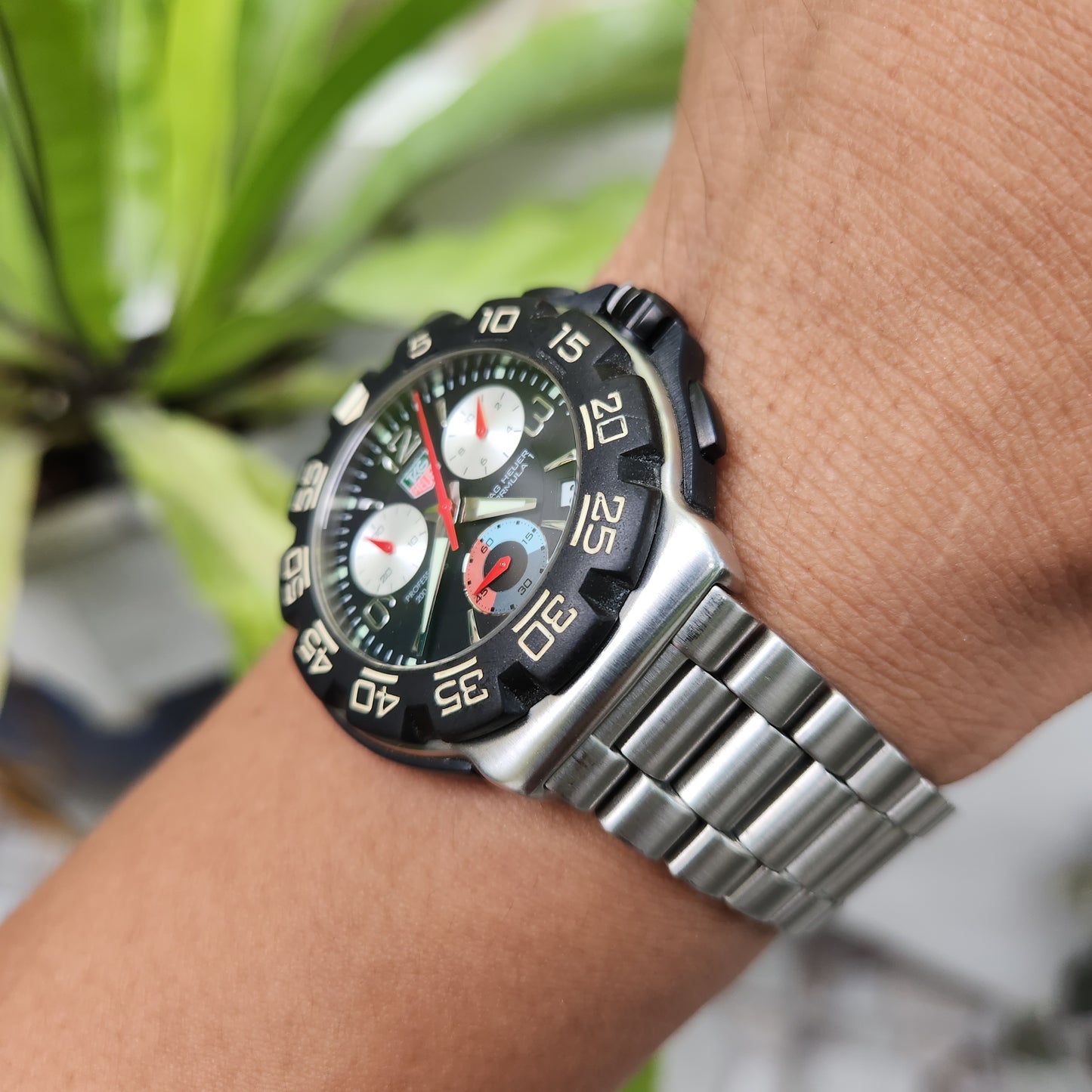 Tag Heuer F1 Chronograph 40mm Black Dial