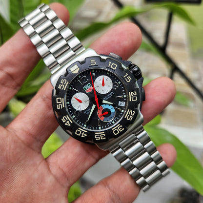 Tag Heuer F1 Chronograph 40mm Black Dial