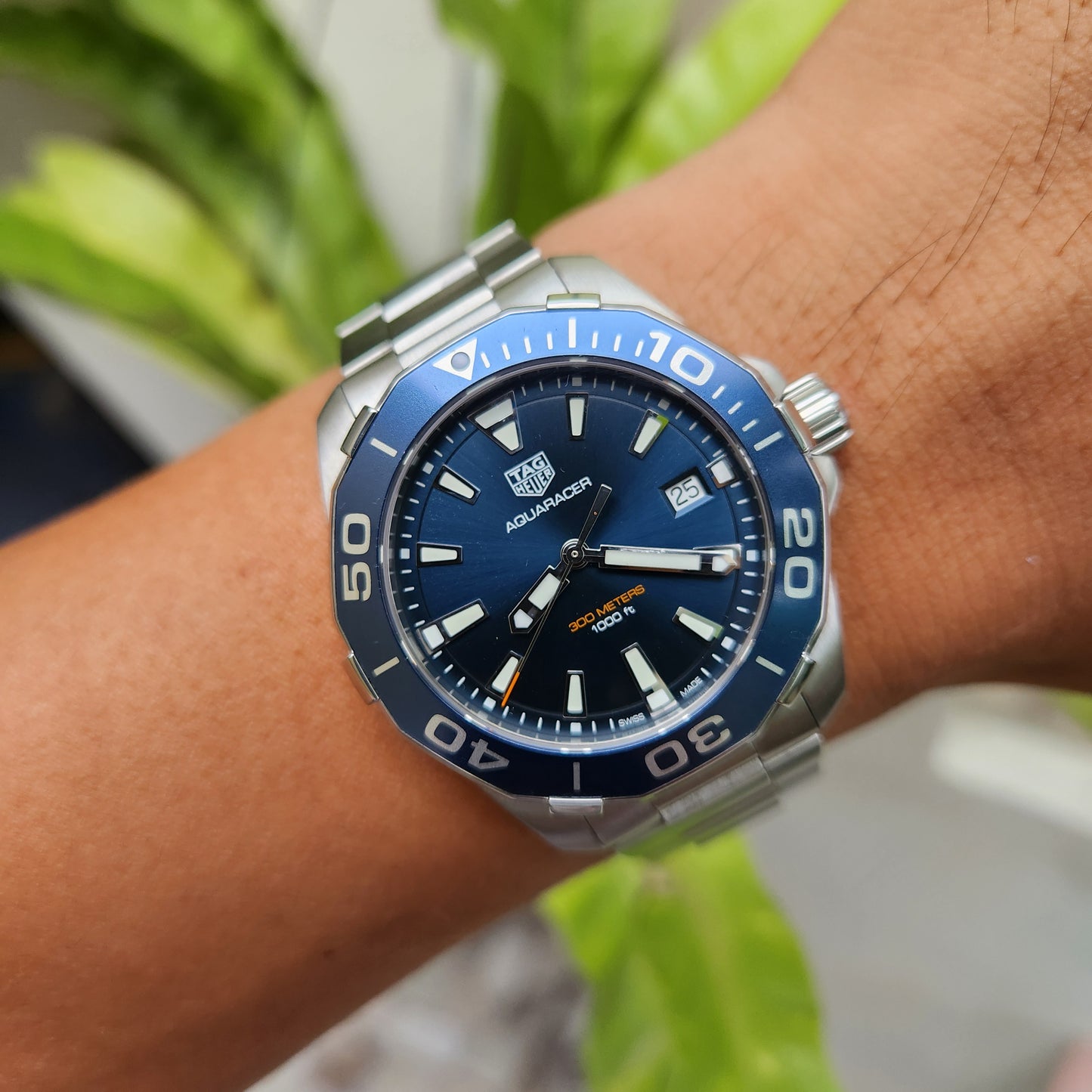 Tag Heuer Aquaracer 300M Blue Dial 41mm - Complete Set