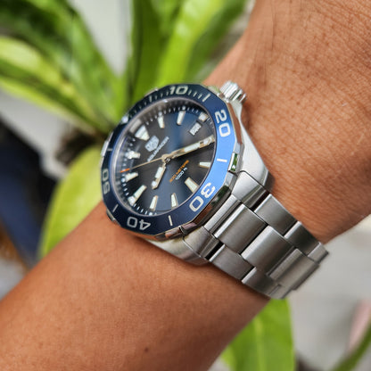 Tag Heuer Aquaracer 300M Blue Dial 41mm - Complete Set