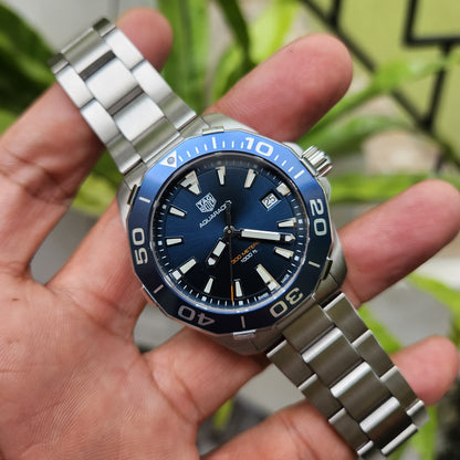 Tag Heuer Aquaracer 300M Blue Dial 41mm - Complete Set