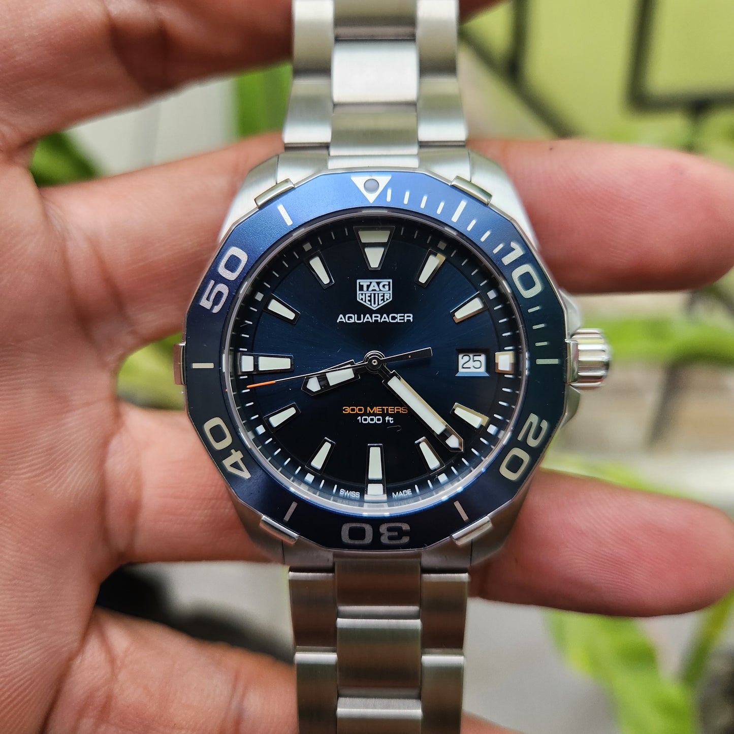 Tag Heuer Aquaracer 300M Blue Dial 41mm - Complete Set