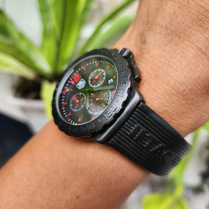 Tag Heuer F1 PVD Chronograph Red Indices in Black Dial 42mm