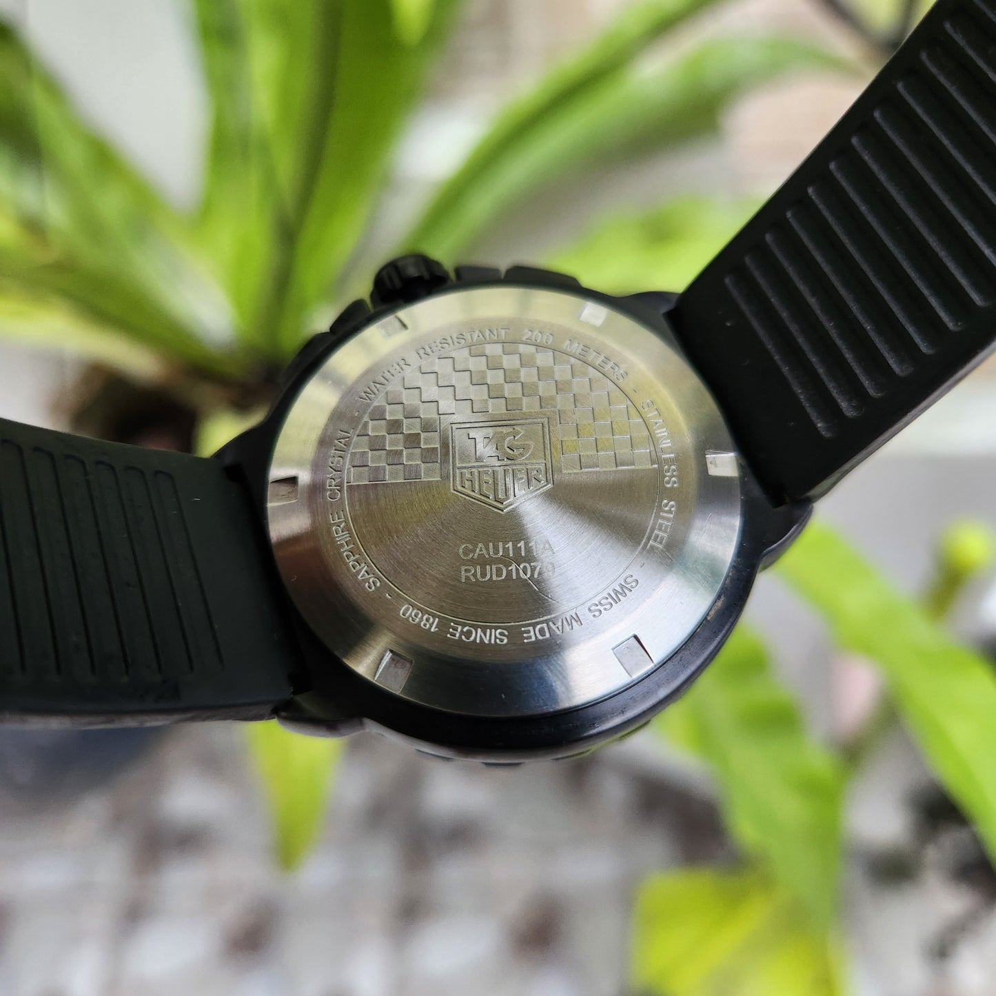 Tag Heuer F1 PVD Chronograph Red Indices in Black Dial 42mm