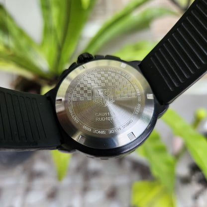 Tag Heuer F1 PVD Chronograph Red Indices in Black Dial 42mm