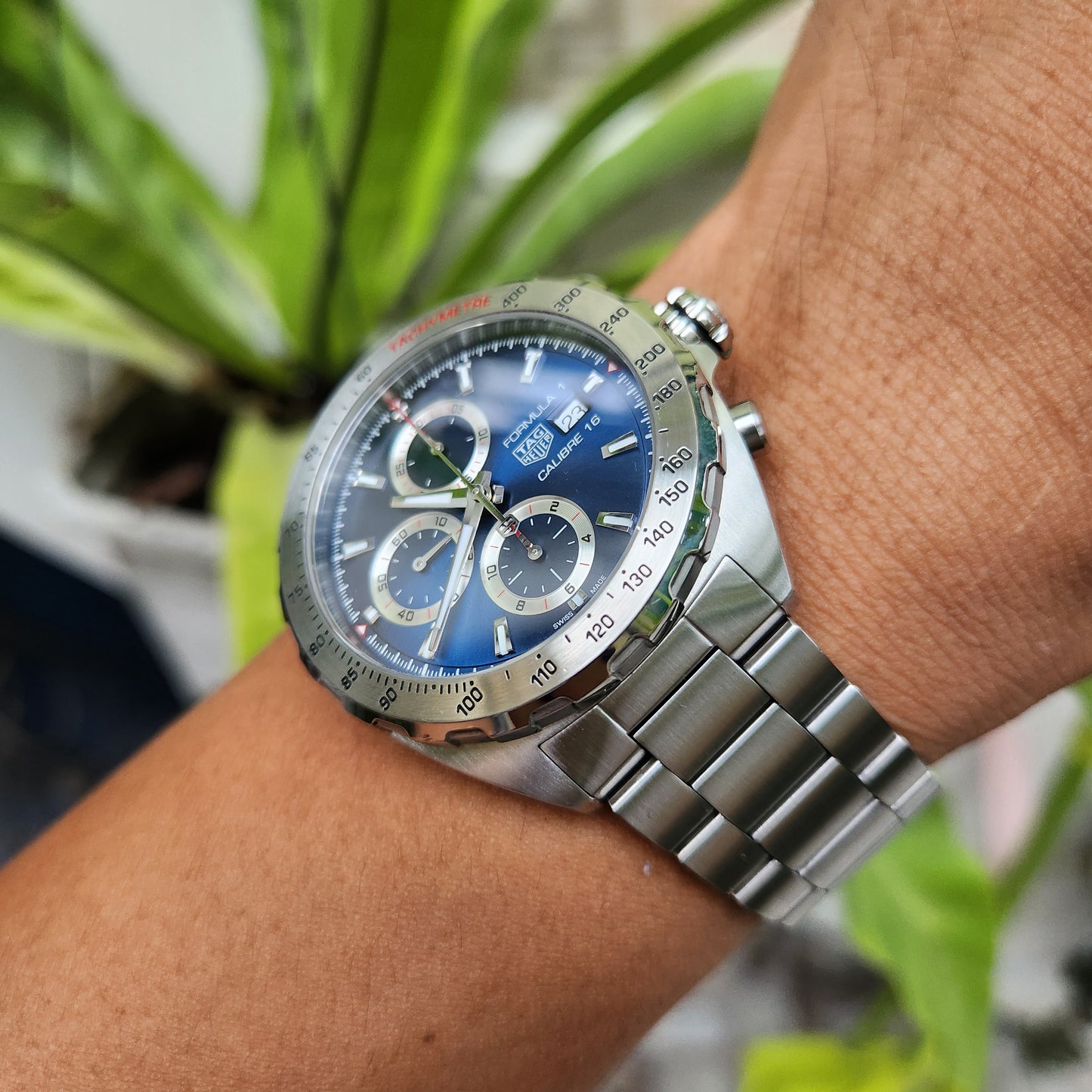 Tag Heuer F1 Chronograph Calibre 16 Irisdescent Blue Dial 44mm