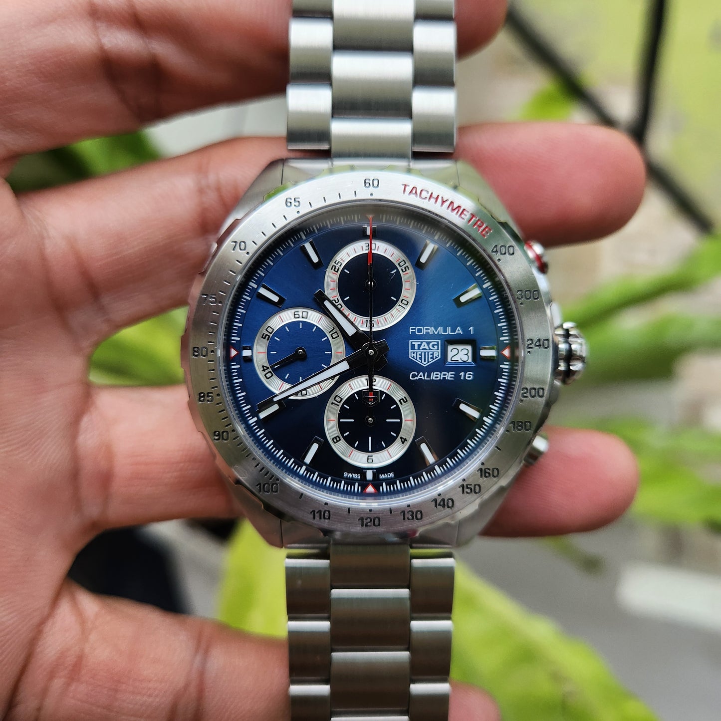 Tag Heuer F1 Chronograph Calibre 16 Irisdescent Blue Dial 44mm