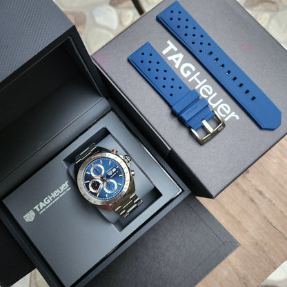 Tag Heuer F1 Chronograph Calibre 16 Irisdescent Blue Dial 44mm