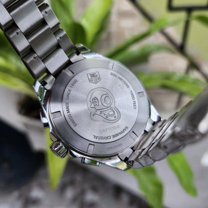 Tag Heuer Aquaracer Chronograph Grande Date Black Dial 43mm - Complete Set