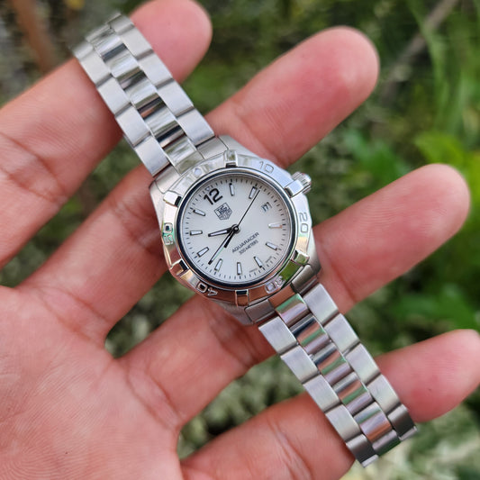 Tag Heuer Ladies Aquaracer Mother of Pearl White Dial 27mm