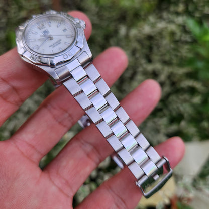 Tag Heuer Ladies Aquaracer Mother of Pearl White Dial 27mm