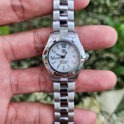 Tag Heuer Ladies Aquaracer Mother of Pearl White Dial 27mm