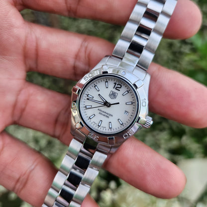 Tag Heuer Ladies Aquaracer Mother of Pearl White Dial 27mm