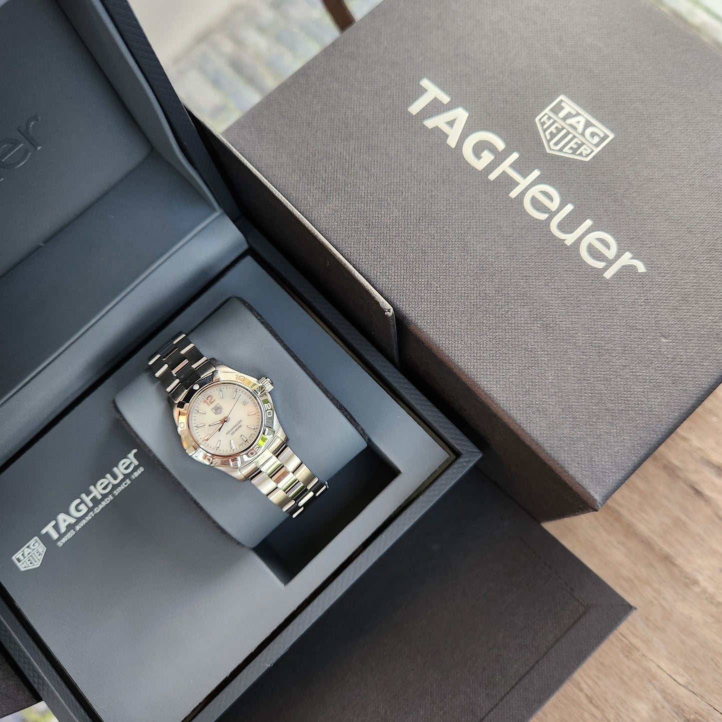 Tag Heuer Ladies Aquaracer Mother of Pearl White Dial 27mm