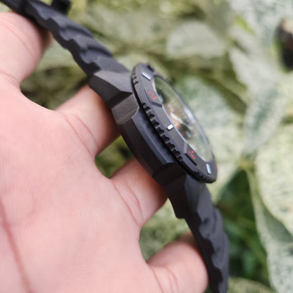 Luminox Carbonox Navy Seal Black Red Accent 45mm - Complete Set